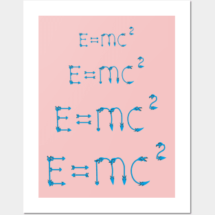 The formula of energy created from arrows Posters and Art